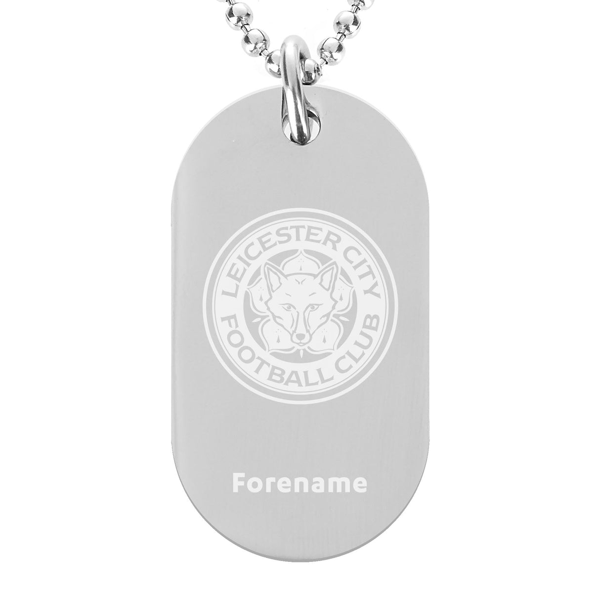 Personalised Leicester City FC Dog Tag Pendant: 1 - Necklaces By Leicester City