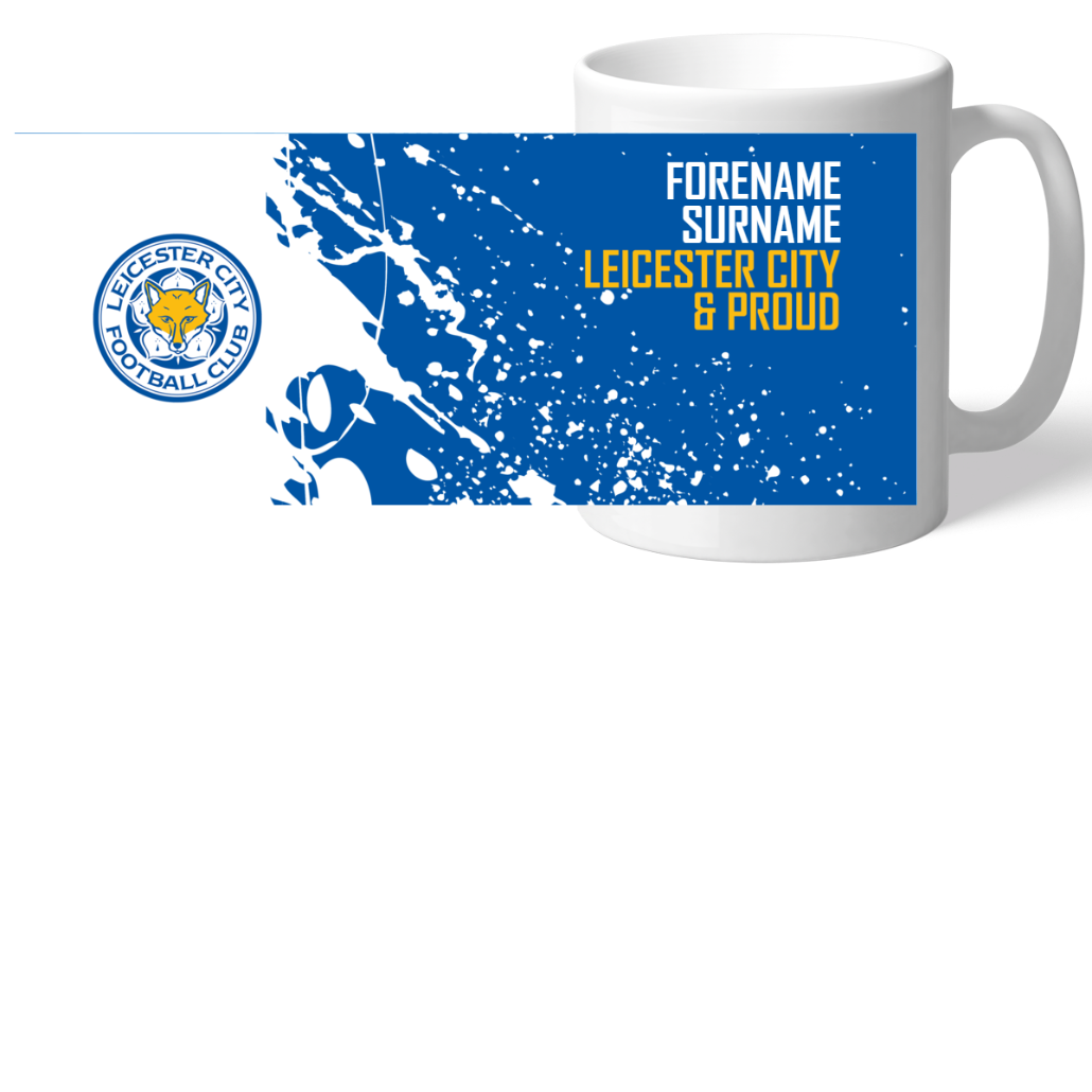 Personalised Leicester City FC Celebration Mug: 2 - Mugs By Leicester City