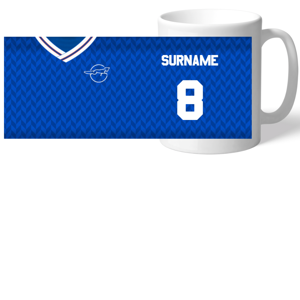 Personalised Leicester City FC Retro Mug: 2 - Mugs By Leicester City