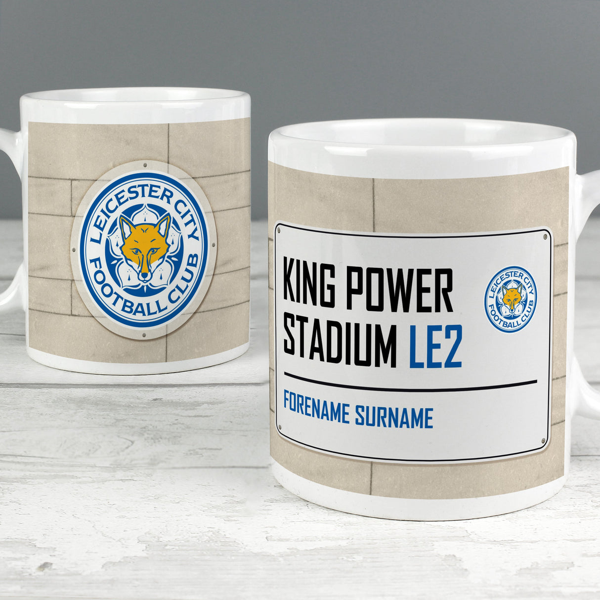 Personalised Leicester City FC Mug: 1 - Mugs By Leicester City