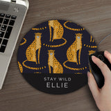 Personalised Leopard Print Mouse Mat: 1 - Tech Accessories By Gift Moments