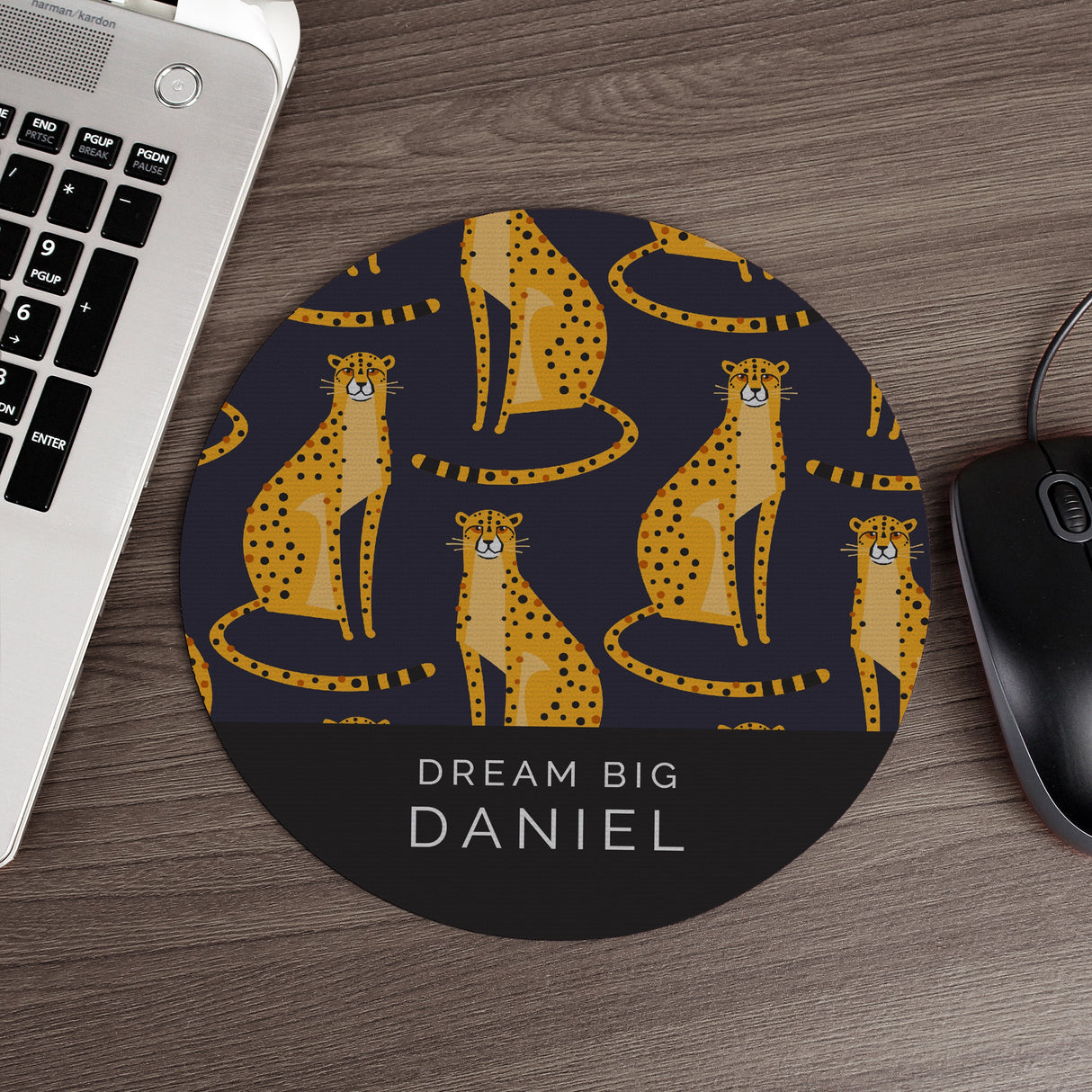 Personalised Leopard Print Mouse Mat: 4 - Tech Accessories By Gift Moments