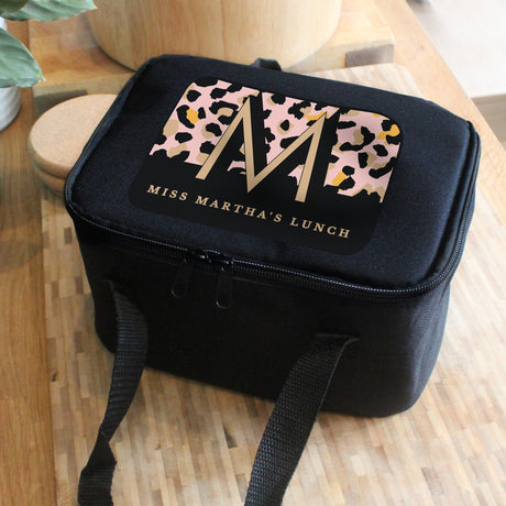 Personalised Leopard Print Lunch Bag: 3 - Lunch Boxes & Bags By Gift Moments