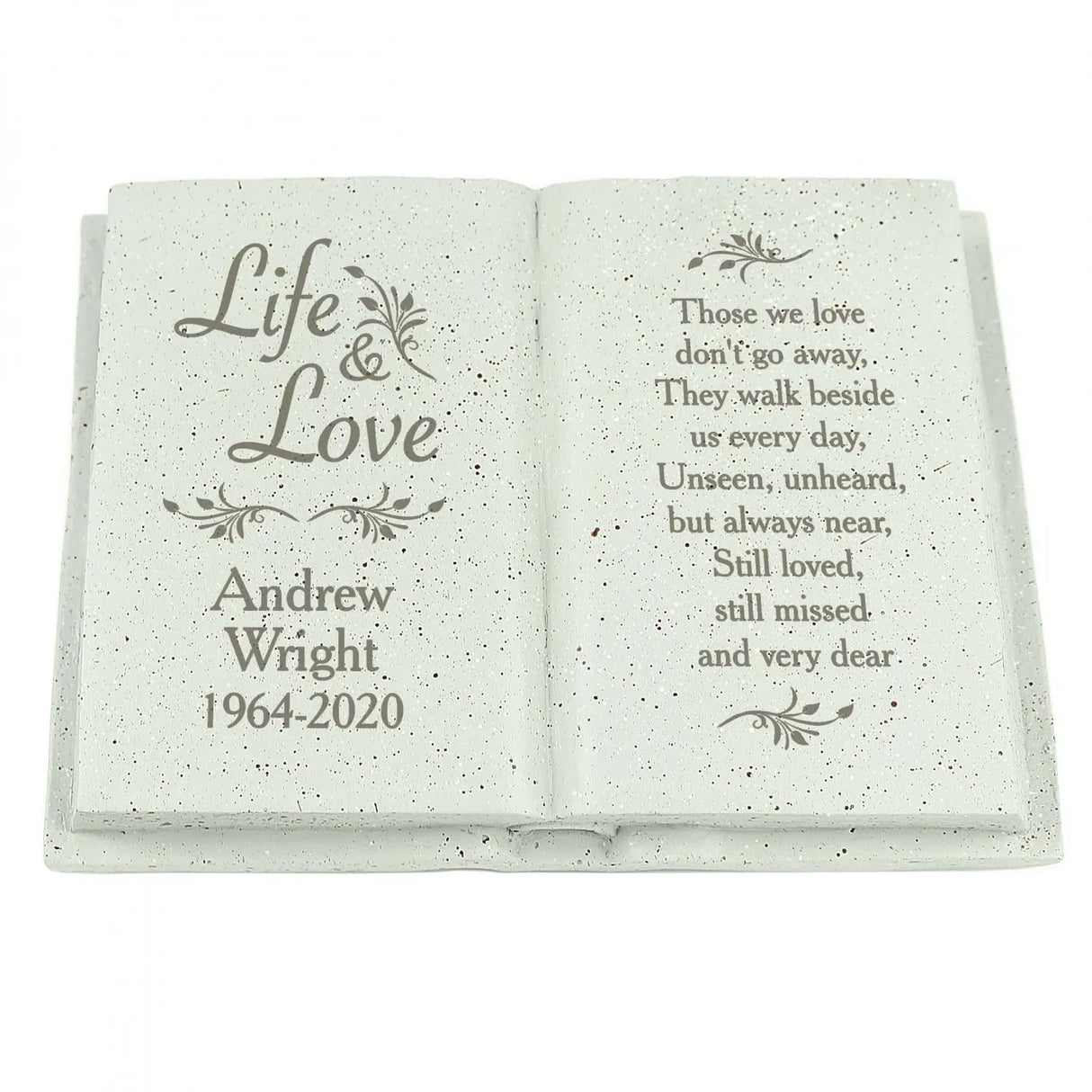 Personalised Life & Love Memorial Book: 4 - Memorials By Gift Moments