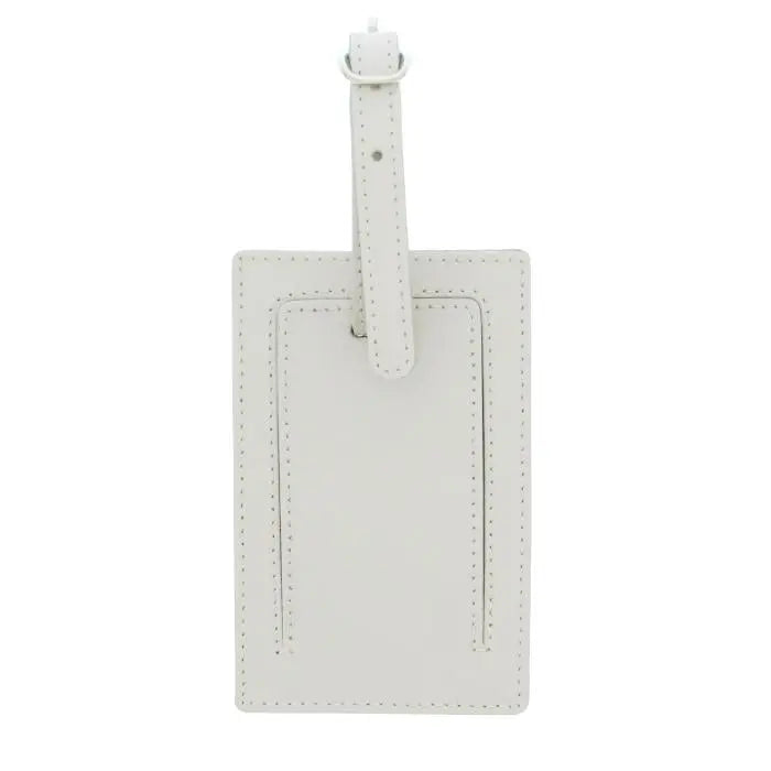 Personalised Cream Leather Luggage Tag: 4 - Luggage Tags By Gift Moments