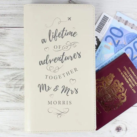 Personalised Travel Document Holder for Couples: 1 - Travel Accessories By Gift Moments