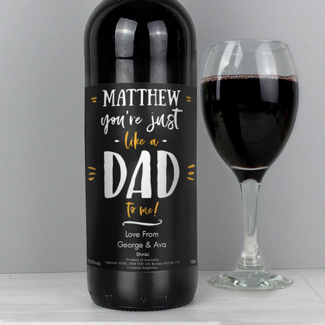 Personalised Like A Dad Red Wine: 2 - Wine By Gift Moments