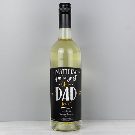 Personalised Like A Dad To Me Wine: 1 - Wine By Gift Moments