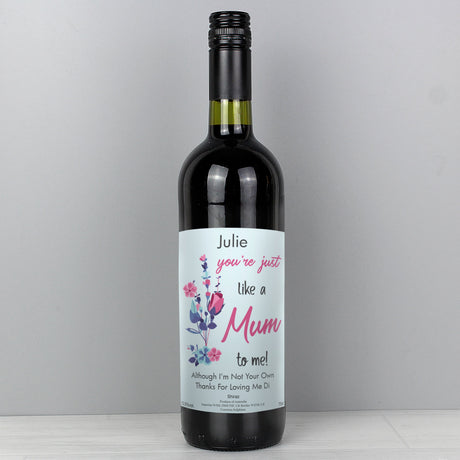 Personalised Just Like A Mum Red Wine: 1 - Wine By Gift Moments