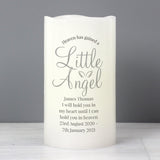 Personalised Little Angel LED Candle: 3 - LED Lighting By Gift Moments