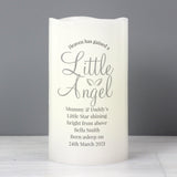 Personalised Little Angel LED Candle: 2 - LED Lighting By Gift Moments