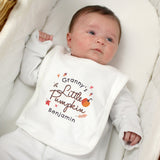 Personalised Little Pumpkin Baby Bib: 3 - Baby Clothing By Gift Moments