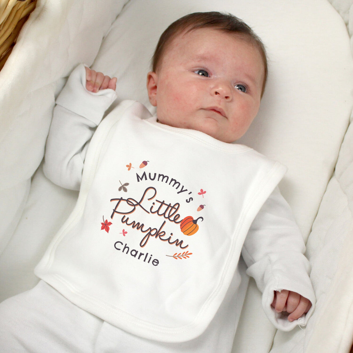 Personalised Little Pumpkin Baby Bib: 1 - Baby Clothing By Gift Moments