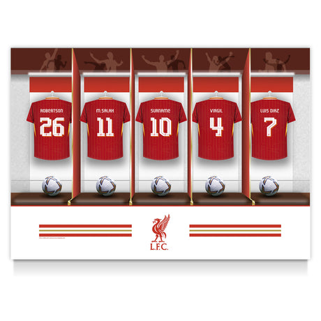 Personalised Liverpool FC Dressing Room Poster: 1 - Posters By Liverpool