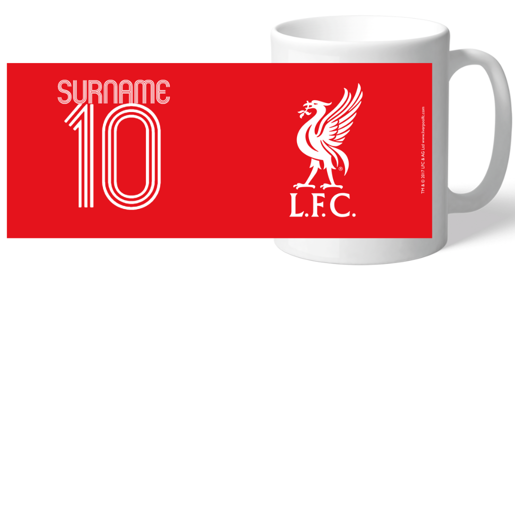 Personalised Liverpool FC Retro Shirt Mug: 2 - Mugs By Liverpool