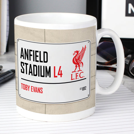 Personalised Liverpool FC Street Sign Mug: 5 - Mugs By Liverpool