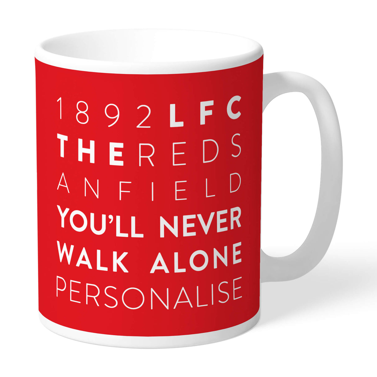 Personalised Liverpool FC Word Collage Mug: 1 - Mugs By Liverpool