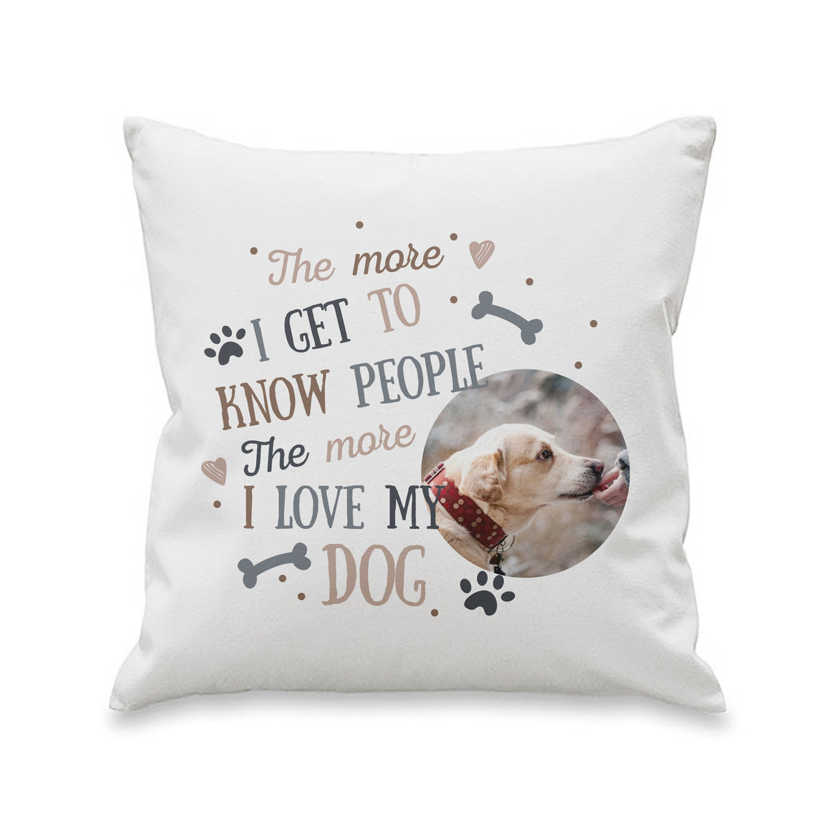 Personalised Dog Photo Upload Cushion: 2 - Cushions By Gift Moments