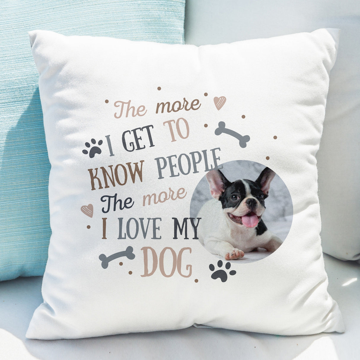 Personalised Dog Photo Upload Cushion: 1 - Cushions By Gift Moments