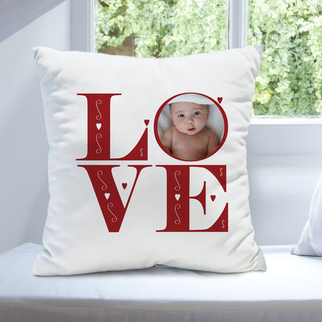 Personalised LOVE Photo Cushion: 2 - Cushions By Gift Moments