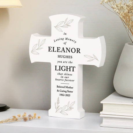 Personalised In Loving Memory Cross Ornament: 1 - Ornaments By Gift Moments