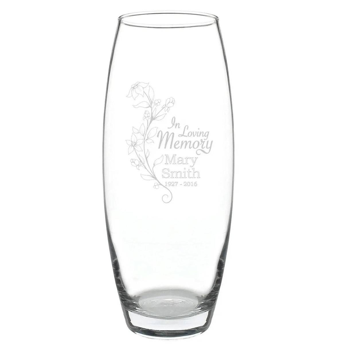 Personalised In Loving Memory Vase: 3 - Vases By Gift Moments