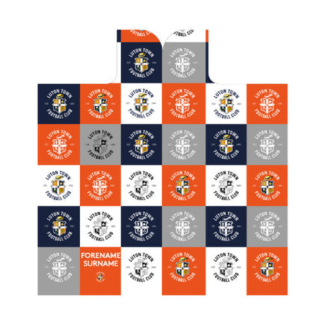 Luton Town Personalised Hooded Fleece Blanket: 1 - Blankets By Luton Town