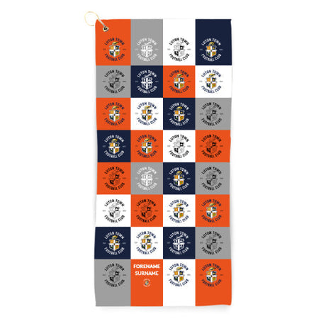 Personalised Luton Town Golf Towel: 1 - Golf Towels By Luton Town