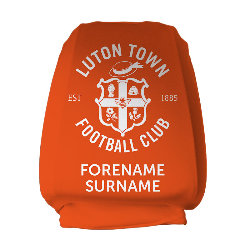 Luton Town FC Mono Crest Headrest Covers: 1 - Car Accessories By Luton Town