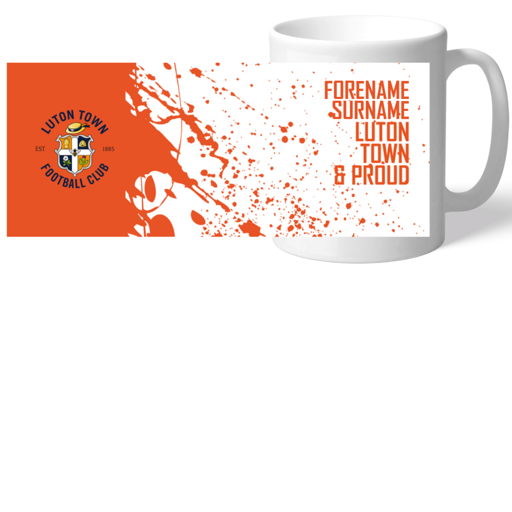 Personalised Luton Town FC Mug: 2 - Mugs By Luton Town