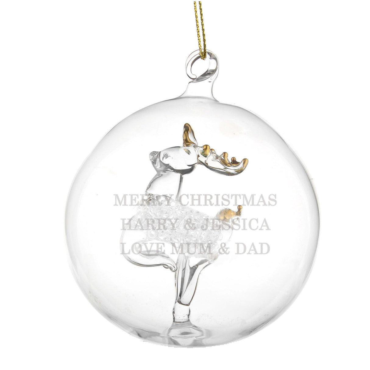 Personalised Luxury Glass Christmas Baubles: 9 - Christmas Baubles By Gift Moments