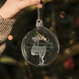 Personalised Luxury Glass Christmas Baubles: 4 - Christmas Baubles By Gift Moments