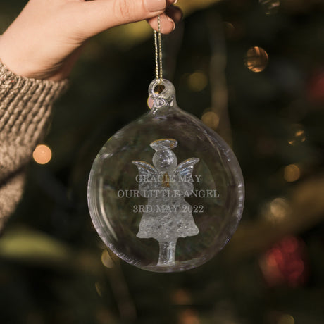 Personalised Luxury Glass Christmas Baubles: 2 - Christmas Baubles By Gift Moments