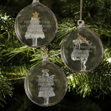 Personalised Luxury Glass Christmas Baubles: 1 - Christmas Baubles By Gift Moments