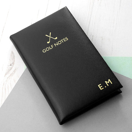 Personalised Luxury Leather Golf Notebook: 8 - Notebooks By Gift Moments