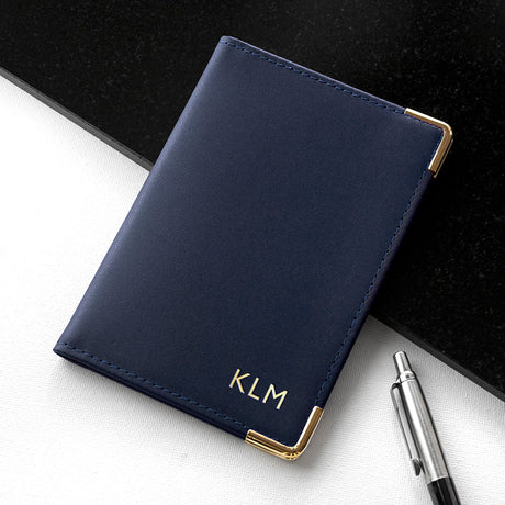 Personalised Luxury Leather Passport Holder: 2 - Passport Holders By Gift Moments