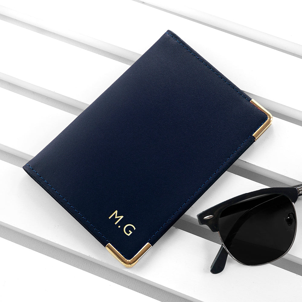 Personalised Luxury Leather Passport Holder: 9 - Passport Holders By Gift Moments