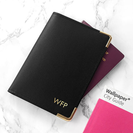 Personalised Luxury Leather Passport Holder: 12 - Passport Holders By Gift Moments