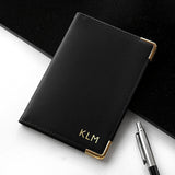 Personalised Luxury Leather Passport Holder: 1 - Passport Holders By Gift Moments