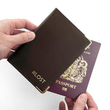 Personalised Luxury Leather Passport Holder: 5 - Brown - Passport Holders By Gift Moments