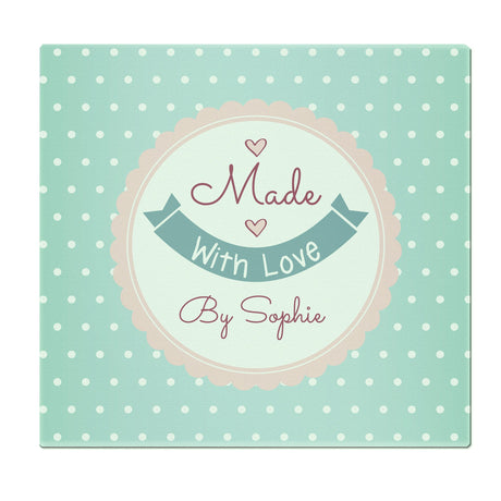 Personalised Glass Chopping Board with Love: 6 - Chopping Boards By Gift Moments