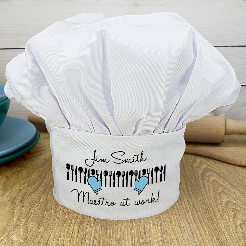 Personalised Maestro Chef Hat: 1 - Chef Hats By Gift Moments