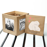 Personalised Mama Bear Oak Photo Cube: 3 - Photo Cubes By Gift Moments