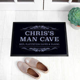 Personalised Man Cave Rubber Doormat: 1 - Doormats By Gift Moments