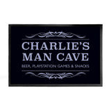 Personalised Man Cave Rubber Doormat: 2 - Doormats By Gift Moments