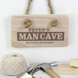 Personalised Man Cave Wooden Sign: 1 - Signs & Plaques By Gift Moments