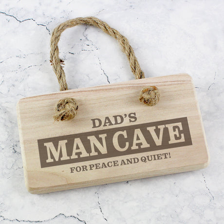 Personalised Man Cave Wooden Sign: 2 - Signs & Plaques By Gift Moments