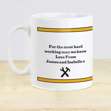 Personalised Man At Work Mug: 2 - Mugs By Gift Moments