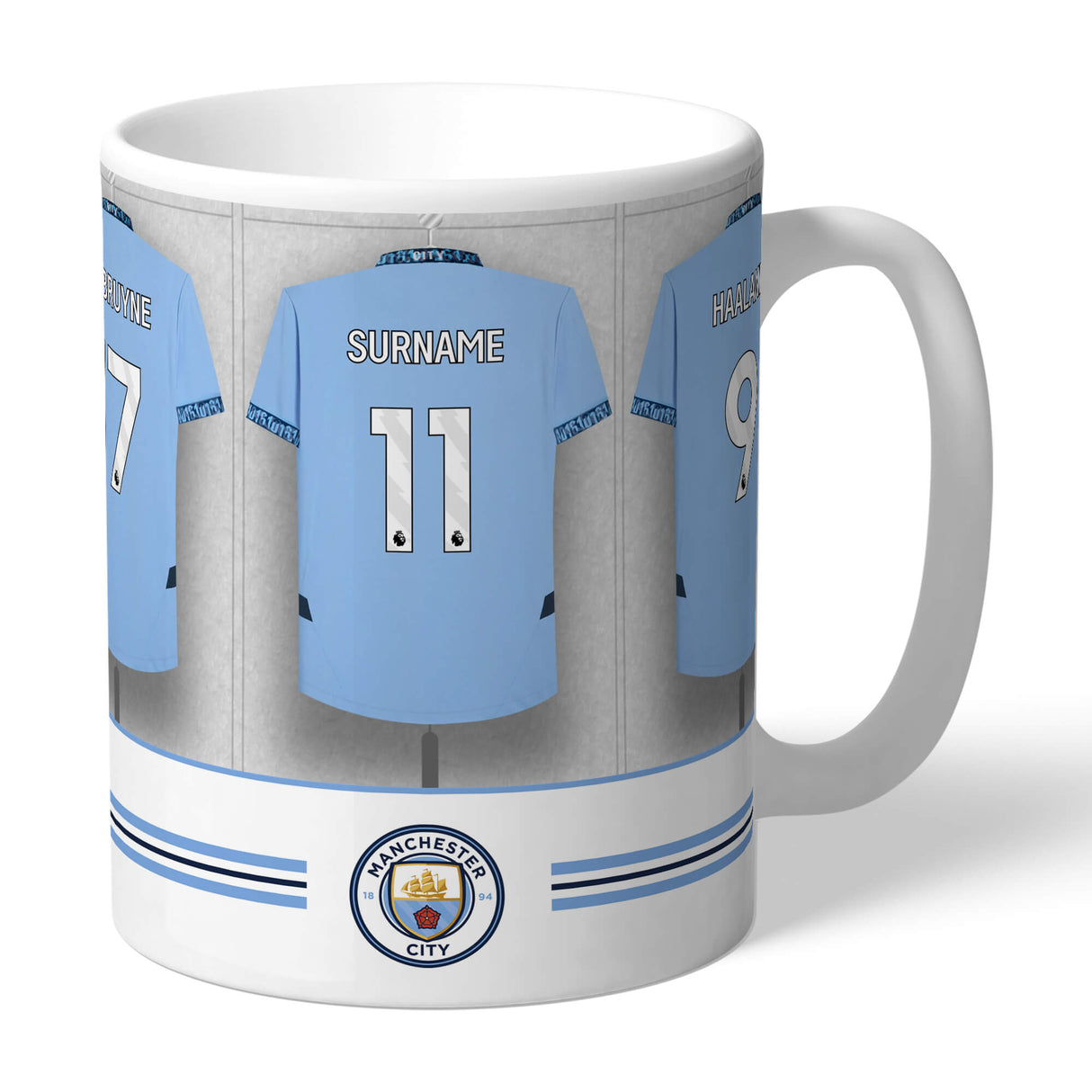 Personalised Manchester City FC Dressing Room Mug: 1 - Mugs By Manchester City