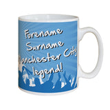 Personalised Manchester City FC Legend Mug: 1 - Mugs By Manchester City